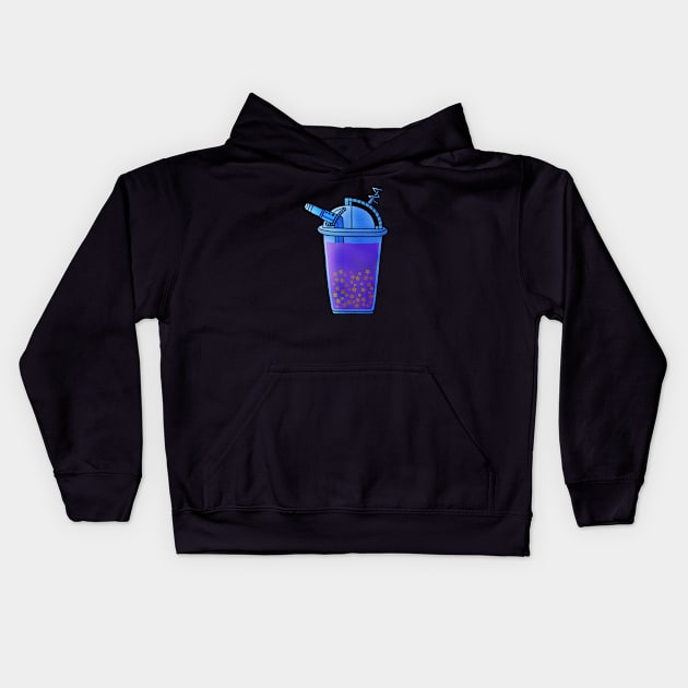 Drink the stars! Kids Hoodie by CleanRain3675